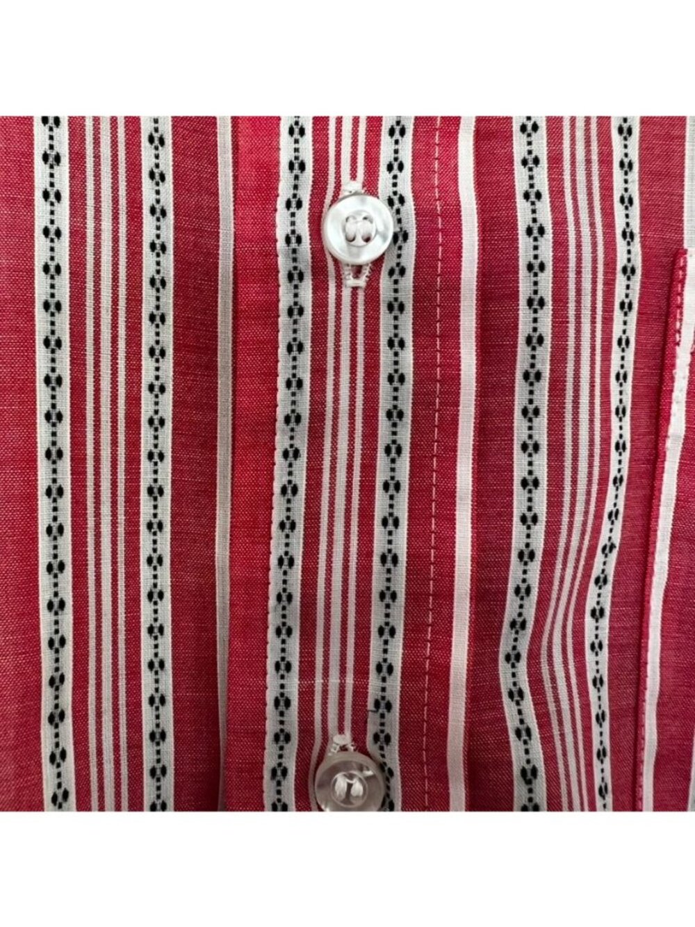 Vintage 70s Arrow Collar Man Shirt M Short Sleeve Retro Rockabilly Disco - Picture 5 of 8